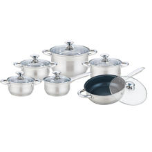 12 Pieces Cooking Set with Non-stick Frypan